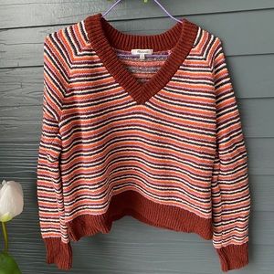 Madewell multi color striped sweater, boxy fit S